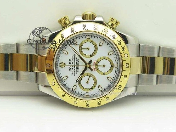 MiroTime 0427 ModernLook Daytona 116523 SS YG White Dial On SS YG Bracelet A7750 JF 4028